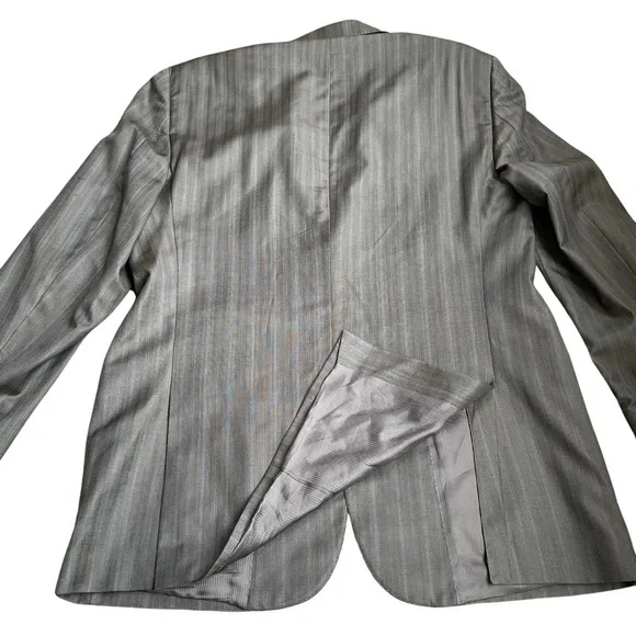 Collezioni L’Uomo Made In Italy Seta Silk And Wool Mens 2 Button Blazer Size 40R